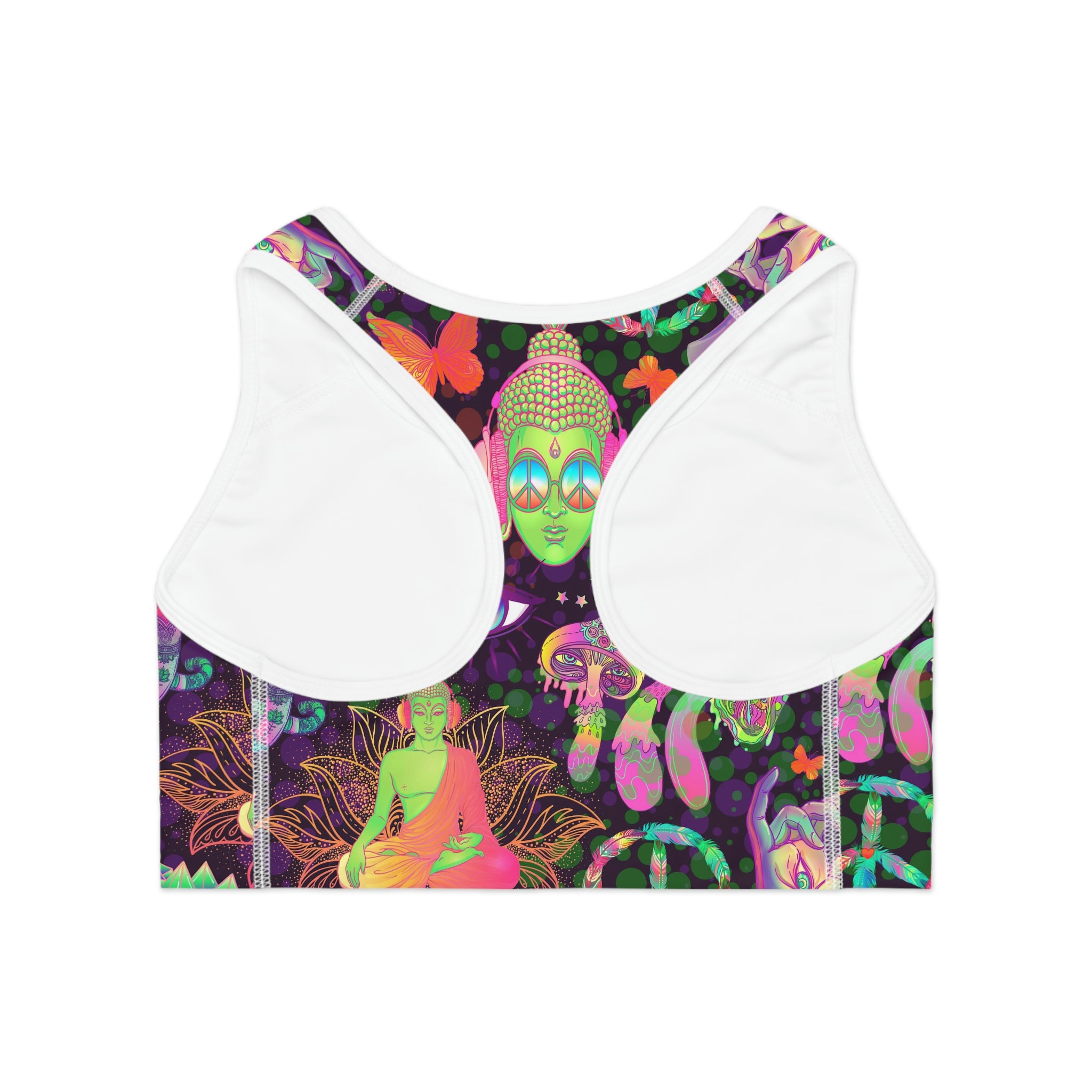 Groovy Psychedelic Sports Bra
